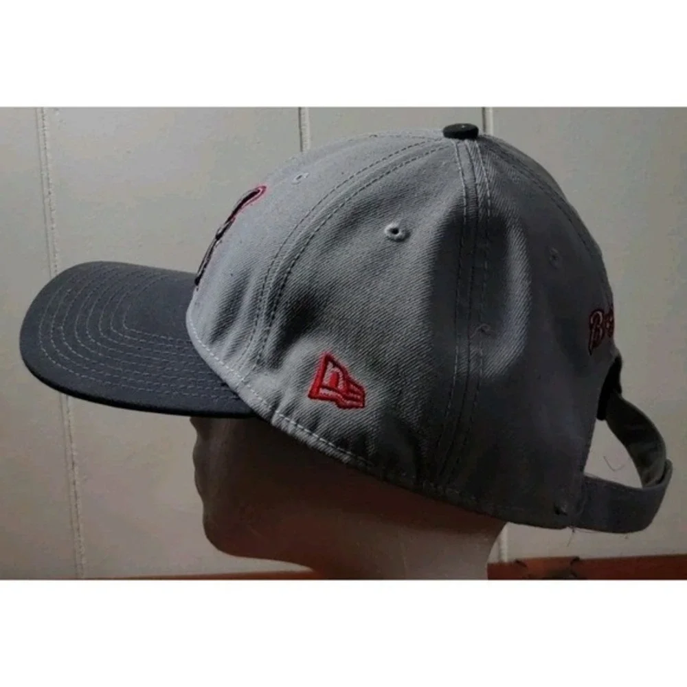 New Era Atlanta Braves Basic‎ 9Forty Snapback Hat Cap - Gray new era sports